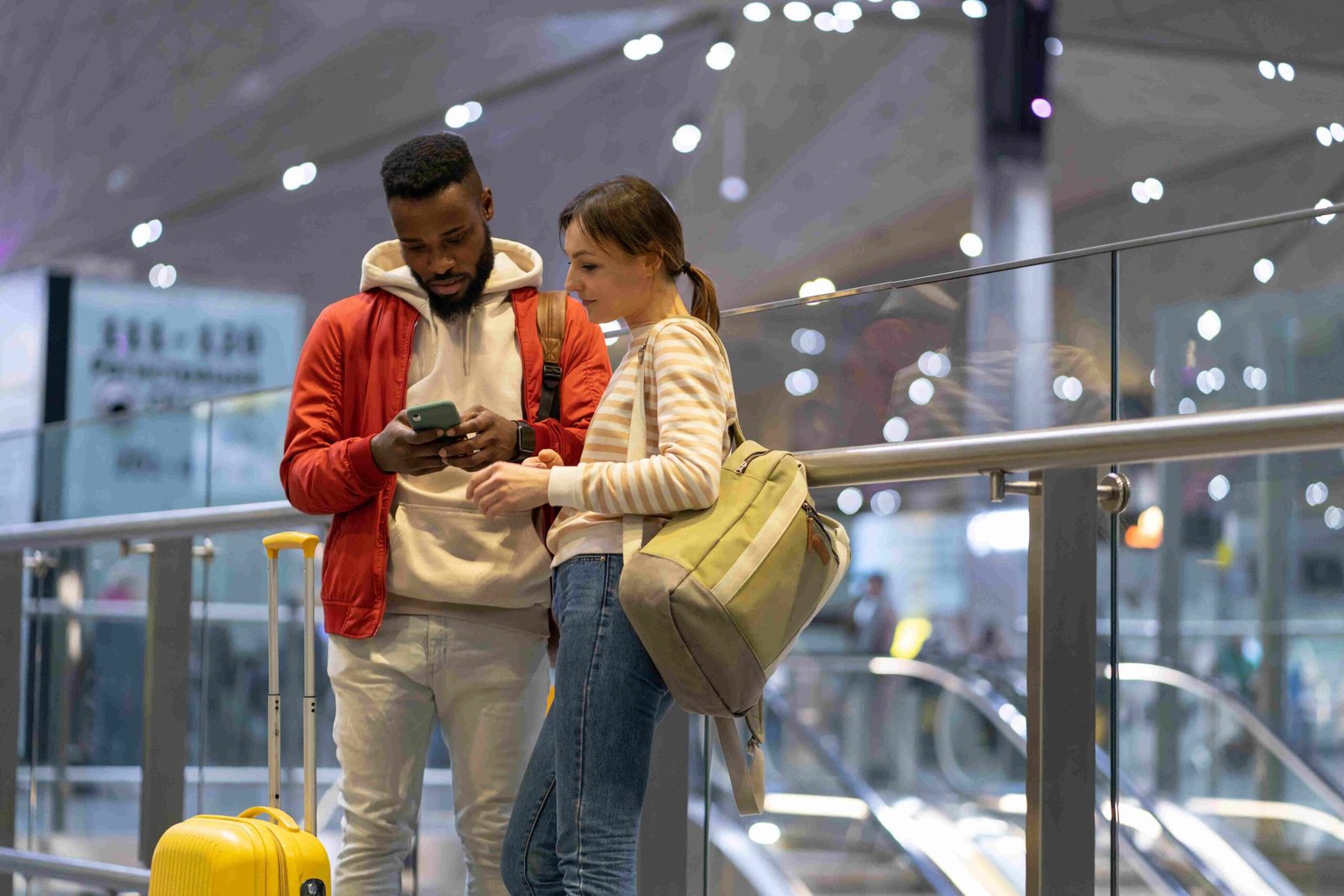 couple à l'aéroport